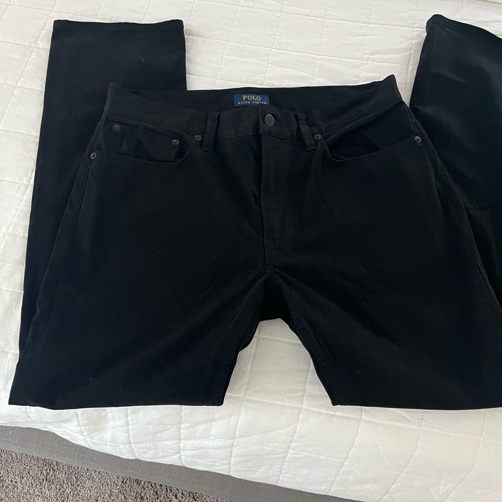 Polo Ralph Lauren varicose slim  men’s black cotton jeans 32/30